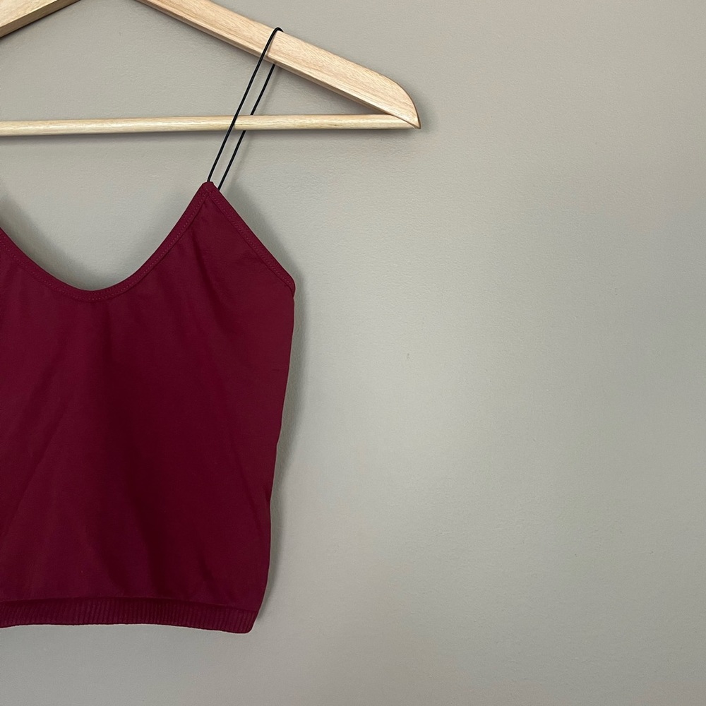 {Free People Intimately} Skinny Strap Seamless Brami Cropped Cami - Womens XS/S - Picture 3 of 7